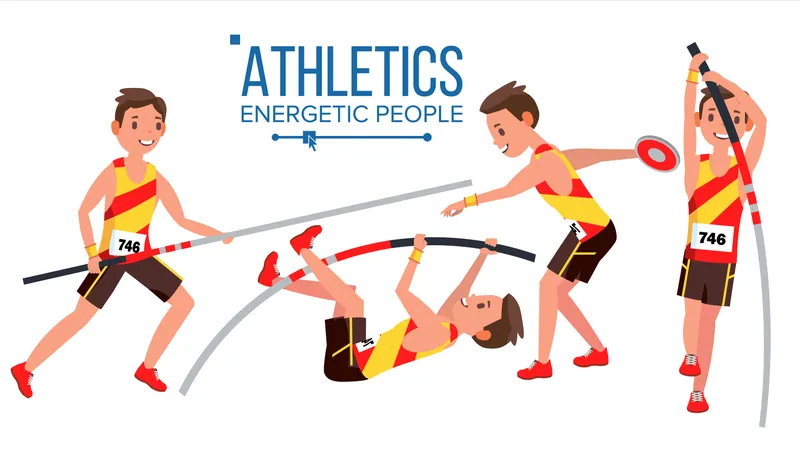 Joueur d'athlétisme  Illustration