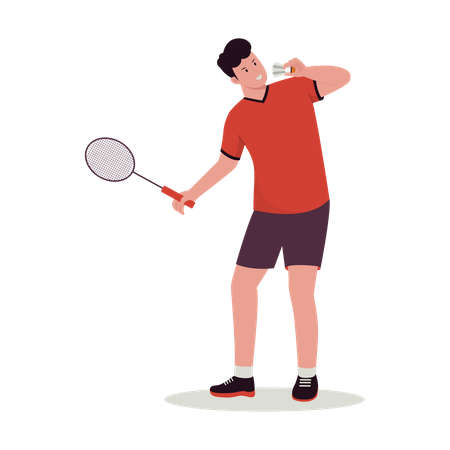 Joueur de badminton  Illustration