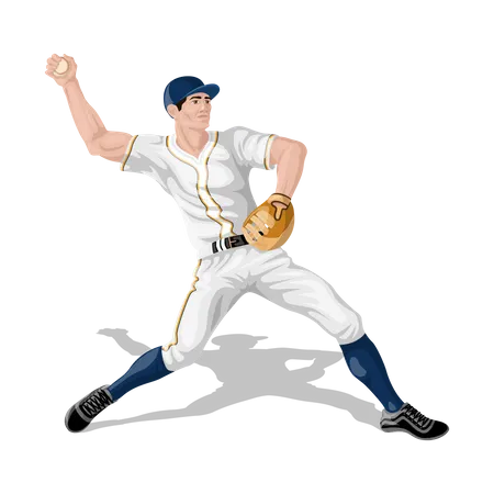 Joueur de baseball  Illustration