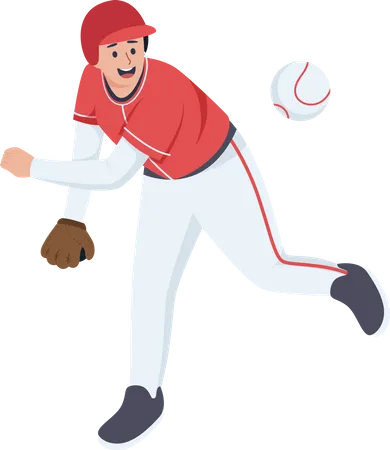 Joueur de baseball  Illustration