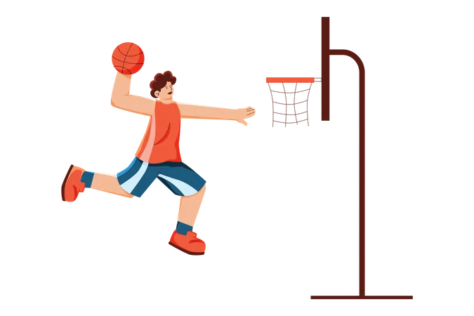 Joueur de basketball  Illustration
