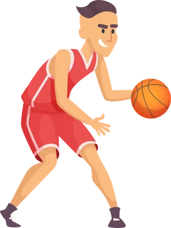 Joueur de basketball  Illustration