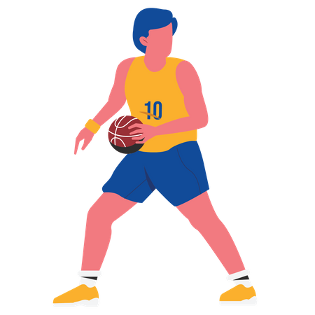 Joueur de basketball  Illustration