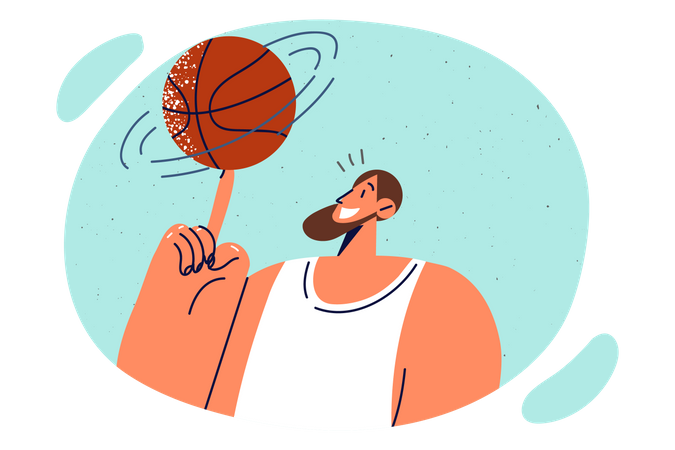 Joueur de basketball  Illustration