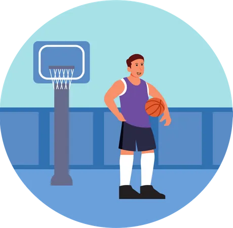 Joueur de basketball  Illustration