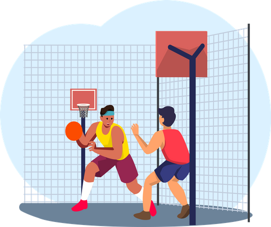 Joueur de basketball  Illustration