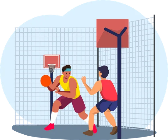 Joueur de basketball  Illustration