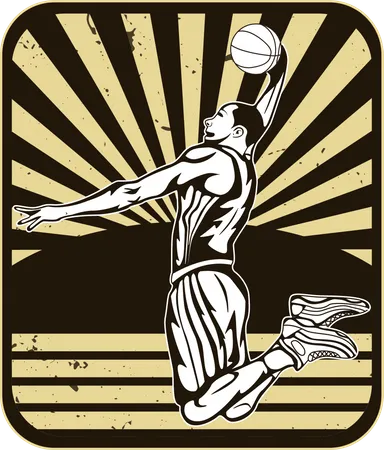 Joueur de basketball  Illustration