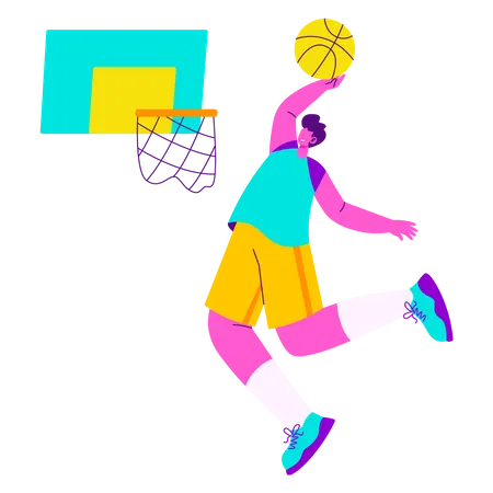 Joueur de basketball  Illustration