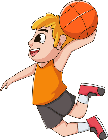 Joueur de basketball  Illustration