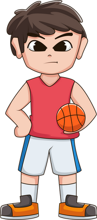 Joueur de basketball  Illustration