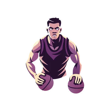 Joueur de basketball  Illustration