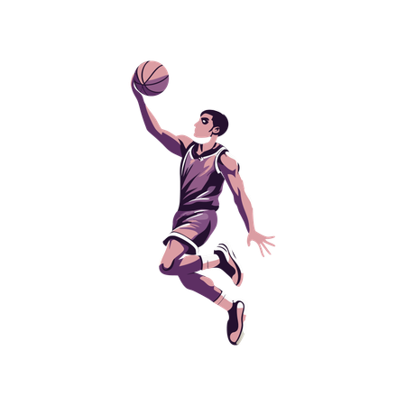 Joueur de basketball  Illustration