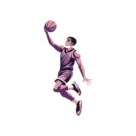 Joueur de basketball  Illustration