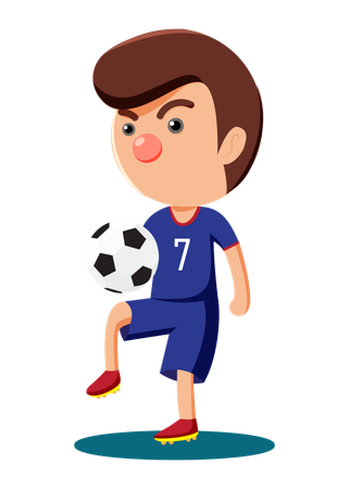 Joueur de football  Illustration