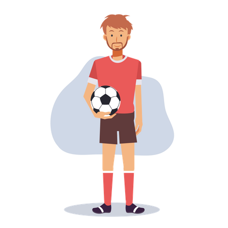 Joueur de football  Illustration