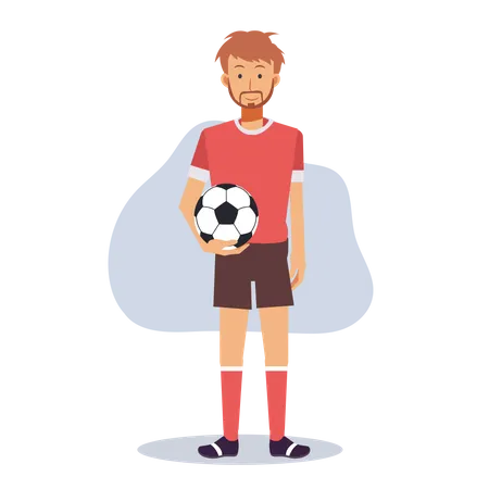 Joueur de football  Illustration