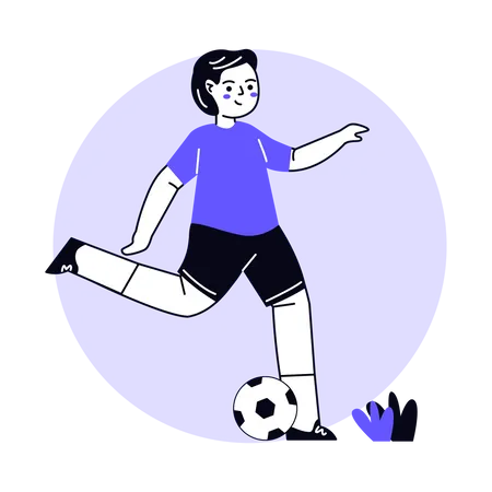 Joueur de football masculin  Illustration