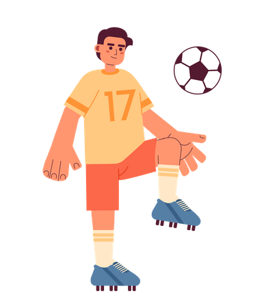 Joueur de football talentueux  Illustration