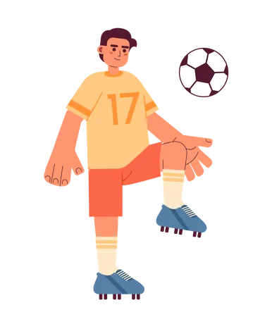 Joueur de football talentueux  Illustration