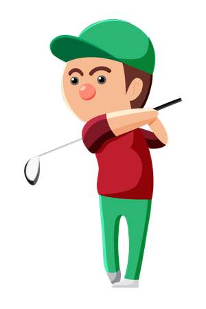 Joueur de golf  Illustration