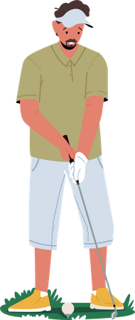 Joueur de golf  Illustration