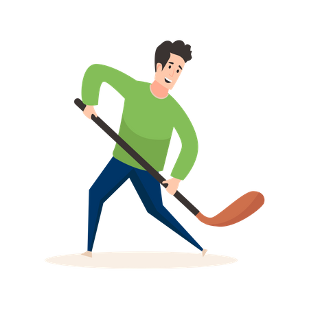 Joueur de hockey sur glace  Illustration