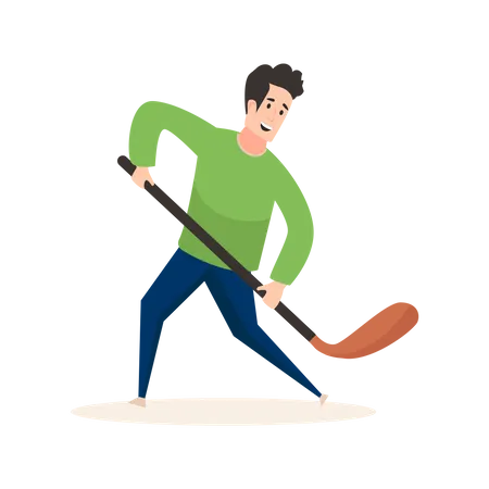 Joueur de hockey sur glace  Illustration