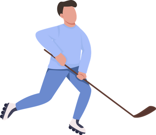 Joueur de hockey sur glace  Illustration