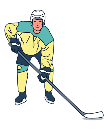 Joueur de hockey sur glace  Illustration