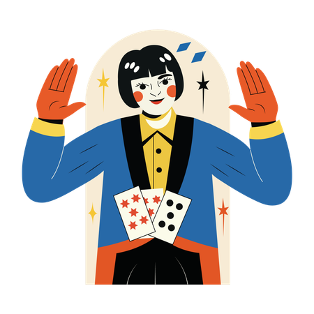 Joueur de poker  Illustration