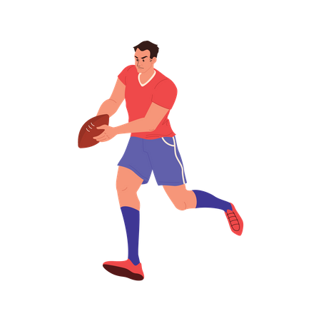 Joueur de rugby  Illustration