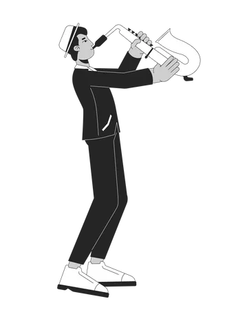 Saxophoniste de jazz  Illustration