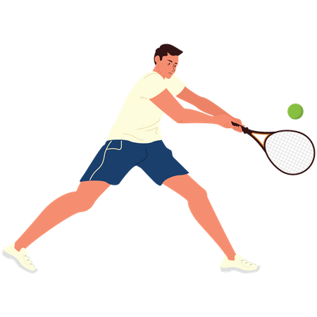 Joueur de tennis  Illustration