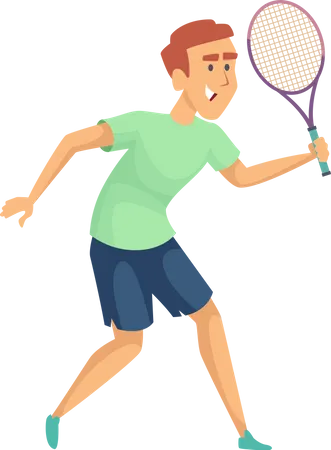 Joueur de tennis  Illustration