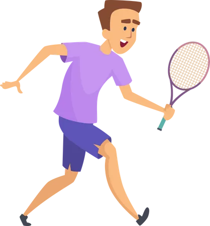 Joueur de tennis  Illustration