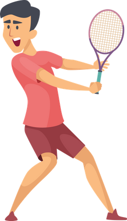 Joueur de tennis  Illustration