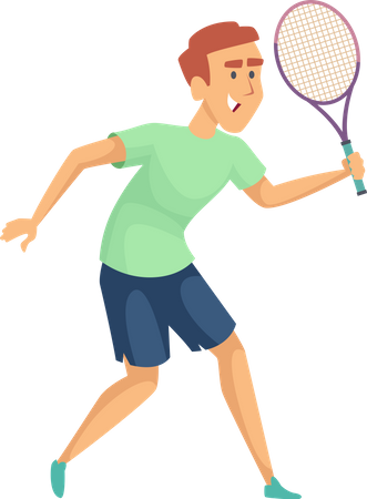 Joueur de tennis  Illustration