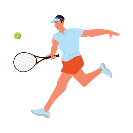 Joueur de tennis  Illustration