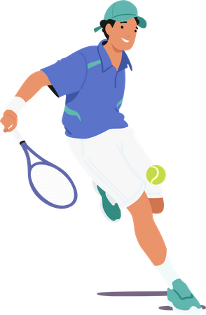 Joueur de tennis masculin  Illustration