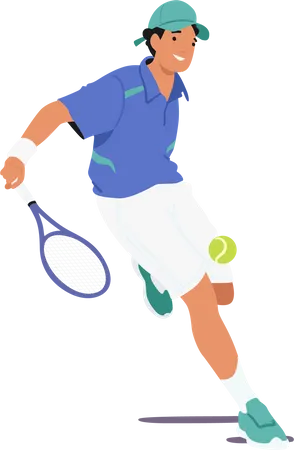 Joueur de tennis masculin  Illustration