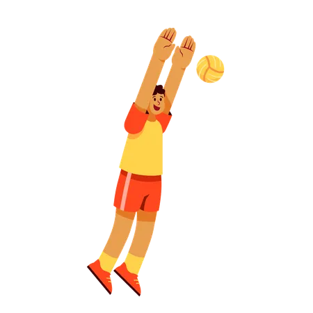 Joueur de volleyball  Illustration