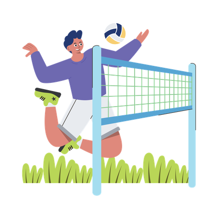 Joueur de volley-ball  Illustration