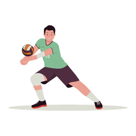 Joueur de volley-ball  Illustration