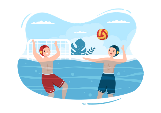 Joueur de water-polo  Illustration