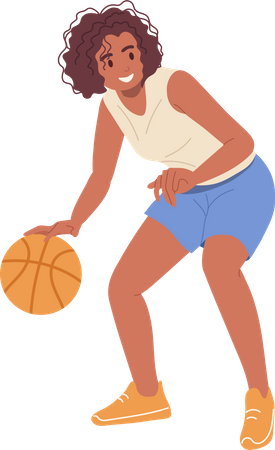 Joueuse de basket-ball  Illustration