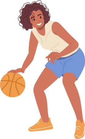 Joueuse de basket-ball  Illustration