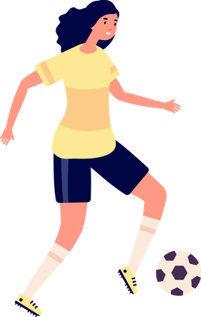 Footballeuse  Illustration