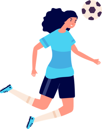 Footballeuse  Illustration