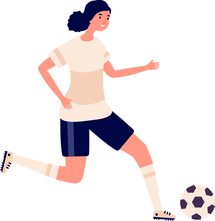 Footballeuse  Illustration